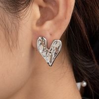 1 Pair Simple Style Classic Style Heart Shape Heart 304 Stainless Steel Ear Studs main image 2