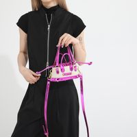 Women's Pu Leather Solid Color Vintage Style Classic Style Sewing Thread String Handbag main image 8