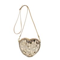 Women's Small Sequin Solid Color Elegant Vintage Style Sequins Lock Clasp Evening Bag main image 3