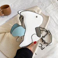 Women's Small Pu Leather Cartoon Cute Zipper Crossbody Bag sku image 1