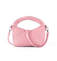 Women's Small Braid Solid Color Streetwear Weave Pillow Shape Magnetic Buckle Handbag sku image 5
