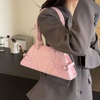 Women's Medium Pu Leather Solid Color Streetwear Zipper Underarm Bag main image 5