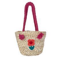 Women's Small Straw Flower Cute Weave Bucket Open Straw Bag main image 2