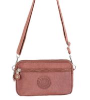 Women's Medium Nylon Solid Color Basic Classic Style Zipper Crossbody Bag sku image 10