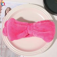 Women's Modern Style Simple Style Classic Style Solid Color Bow Knot Cloth Hair Band Wrist Strap sku image 26