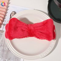 Women's Modern Style Simple Style Classic Style Solid Color Bow Knot Cloth Hair Band Wrist Strap sku image 30