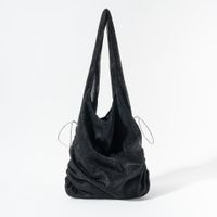 Women's Medium Polyester Solid Color Basic Classic Style Open Ruched Bag sku image 4