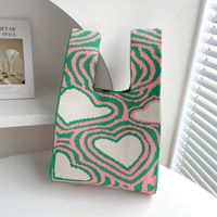 Women's Medium Polyester Heart Shape Streetwear Open Shopping Bags sku image 2
