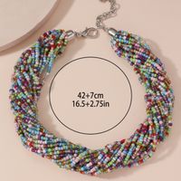 Casual Simple Style Round Glass Glass Beaded Women's Necklace main image 2
