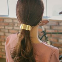 Femmes Style Simple Style Classique Couleur Unie Alliage Placage Pince À Cheveux main image 4