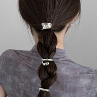 Femmes Style Simple Couleur Unie Alliage Évider Pince À Cheveux main image 6