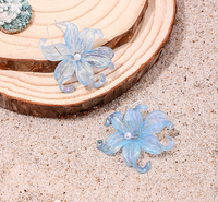 1 Pair Vacation Sweet Flower Arylic Drop Earrings sku image 1