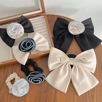 Women's Simple Style Floral Bow Knot Cloth Hair Clip main image 4