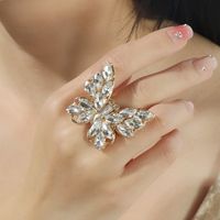 Simple Style Classic Style Butterfly Zircon Alloy Wholesale Rings sku image 2