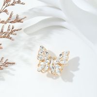 Simple Style Classic Style Butterfly Zircon Alloy Wholesale Rings main image 1