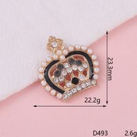 1 Piece Alloy Rhinestones Heart Shape Crown Butterfly DIY Ornament Accessories Shoe Buckle sku image 2