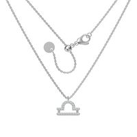 Titanium Steel Basic Modern Style Classic Style Plating Inlay Constellation Zircon Pendant Necklace main image 3