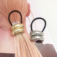 Women's Simple Style Classic Style Solid Color Alloy Patchwork Hair Tie main image 1