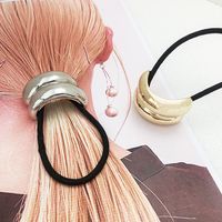Women's Simple Style Classic Style Solid Color Alloy Patchwork Hair Tie main image 4