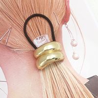 Women's Simple Style Classic Style Solid Color Alloy Patchwork Hair Tie sku image 1