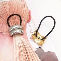 Women's Simple Style Classic Style Solid Color Alloy Patchwork Hair Tie main image 3