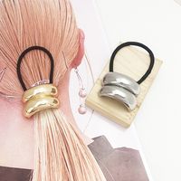 Women's Simple Style Classic Style Solid Color Alloy Patchwork Hair Tie main image 2