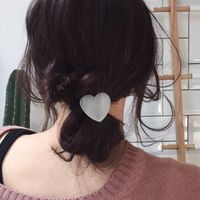 Women's Simple Style Heart Shape Metal Plating Hair Tie main image 2
