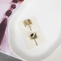 Women's Simple Style Solid Color Alloy Hollow Out Hair Clip sku image 27