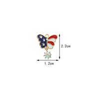 10 PCS/Package 1.7*1.7CM Alloy American Flag Butterfly Pendant sku image 20