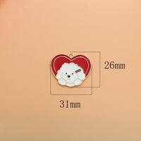 1 Piece 16 * 21mm Alloy Dog Heart Shape Pendant main image 3