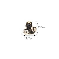 1 Piece 1.7*3cm Alloy Moon Cat Pendant sku image 4