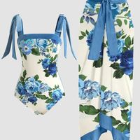 Women's Vacation Ditsy Floral 2 Pieces Set One Piece Swimwear main image 1
