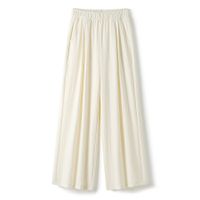 Women's Daily Simple Style Solid Color Full Length Pleated Casual Pants Straight Pants main image 3