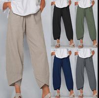 Women's Holiday Daily Simple Style Solid Color Butterfly Ankle-Length Casual Pants Straight Pants main image 4