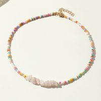 Simple Style Irregular Artificial Crystal Seed Bead Unisex Necklace sku image 3