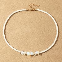 Simple Style Irregular Artificial Crystal Seed Bead Unisex Necklace sku image 1