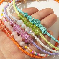 Simple Style Irregular Artificial Crystal Seed Bead Unisex Necklace main image 5
