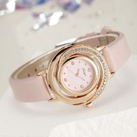 Simple Style Classic Style Solid Color Buckle Quartz Women's Watches main image 2