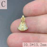 1 Pieza Cobre Diamantes De Imitación Geométrico Colgante sku image 6