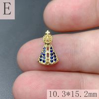 1 Pieza Cobre Diamantes De Imitación Geométrico Colgante sku image 10