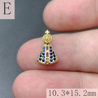 1 Piece Copper Rhinestones Geometric Pendant sku image 10