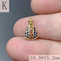 1 Pieza Cobre Diamantes De Imitación Geométrico Colgante sku image 13