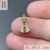 1 Pieza Cobre Diamantes De Imitación Geométrico Colgante sku image 5