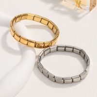 Cartoon Style Classic Style Solid Color 304 Stainless Steel Bangle In Bulk main image 5