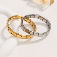 Cartoon Style Classic Style Solid Color 304 Stainless Steel Bangle In Bulk main image 1