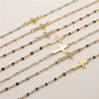 Wholesale Jewelry Simple Style Classic Style Color Block Alloy Patchwork Bracelets main image 1