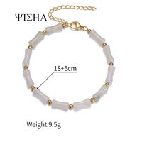 Wholesale Jewelry Simple Style Color Block Titanium Steel Beaded Bracelets sku image 6
