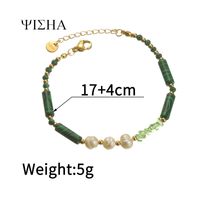 Wholesale Jewelry Simple Style Color Block Titanium Steel Beaded Bracelets sku image 4