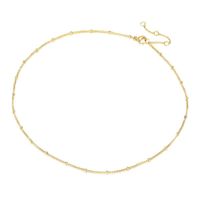 304 Stainless Steel 14K Gold Plated Simple Style Commute Solid Color Necklace main image 3