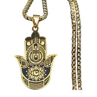 Gothic Hip-Hop Punk Devil's Eye 304 Stainless Steel Plating Gold Plated Silver Plated Men's Pendant Necklace main image 5